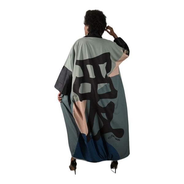 ABSTRACT ART KIMONO || love