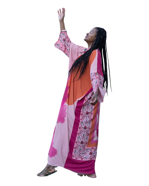 WEARABLE ART KIMONO: peonies