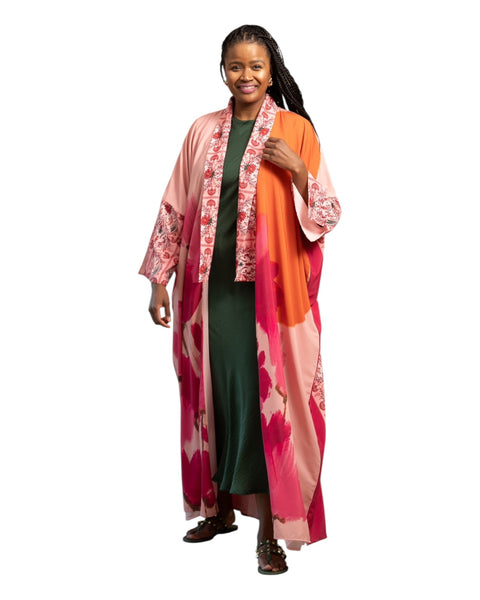 WEARABLE ART KIMONO: peonies