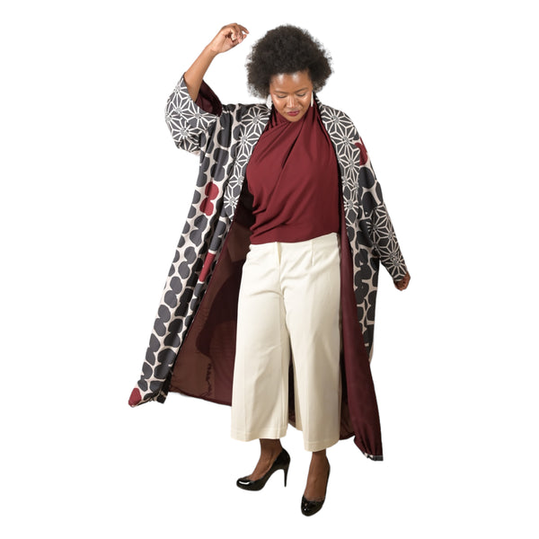 ABSTRACT ART KIMONO || stone