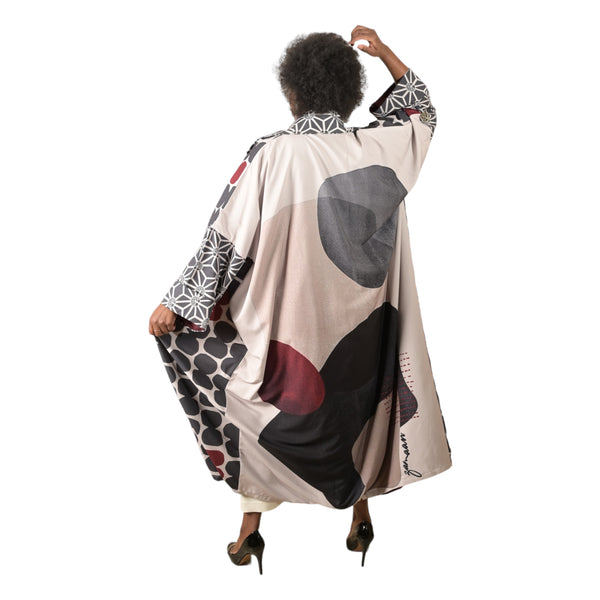 ABSTRACT ART KIMONO || stone