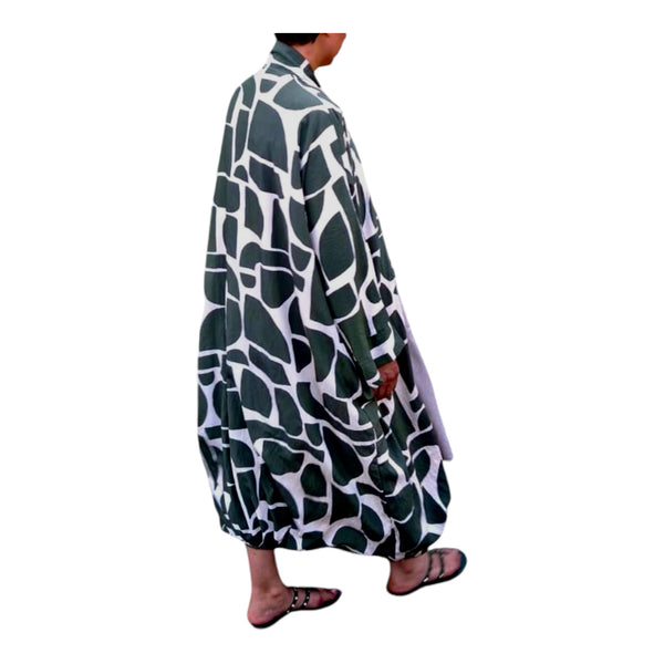 ABSTRACT LINE KIMONO || forest