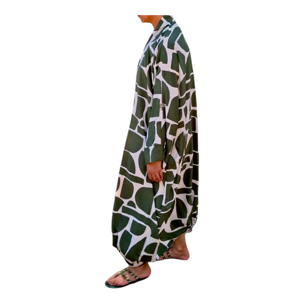 ABSTRACT LINE KIMONO || forest